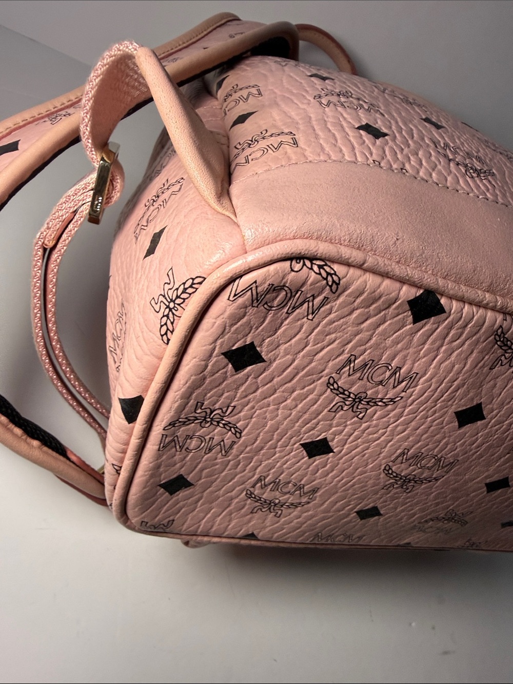 MCM X-Mini Stark Backpack in Pink Visetos – Rare Rabbit Edition - Picture 9 of 13